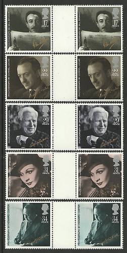 1985 GB - British Film Year Gutter Pair Set (10) MNH